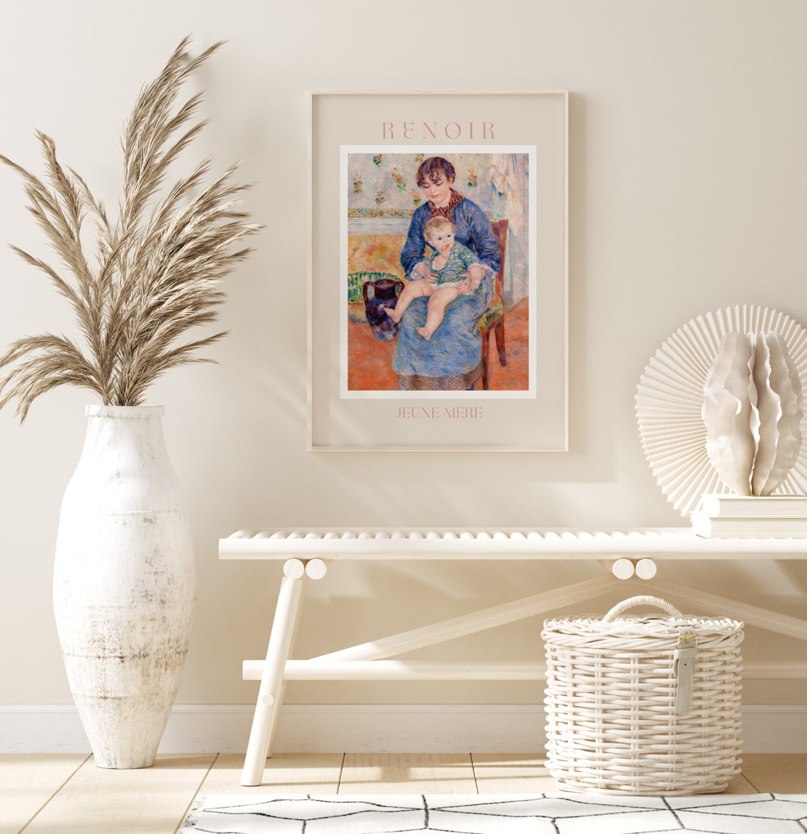 Renoir Jeune Mere Mother And Child Tender Impressionist Art Poster - Image 3