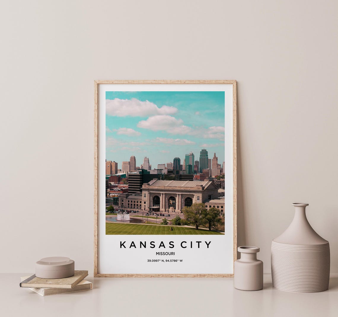 Kansas City Art Kansas City Print Kansas City Poster Kansas City Art Kansas City Photo Kansas City Map Kansas City Painting - Image 2