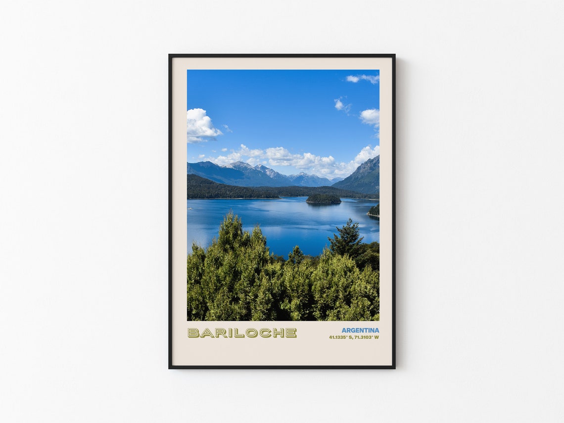 Bariloche Travel Poster Bariloche Print Bariloche Photo Print Bariloche Wall Decor Bariloche Travel Art Argentina Picture Bariloche 4 - Image 3