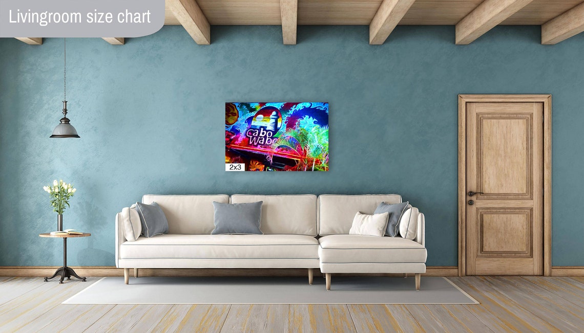 Cabo Wabo Neon Sign Sunset Lighthouse Tropical Party Night Poster - Image 4