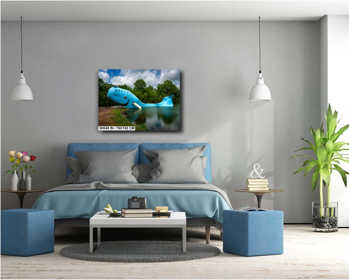 Blue Whale Of Catoosa Route 66 Landmark Pond Slide View Poster - Image 5