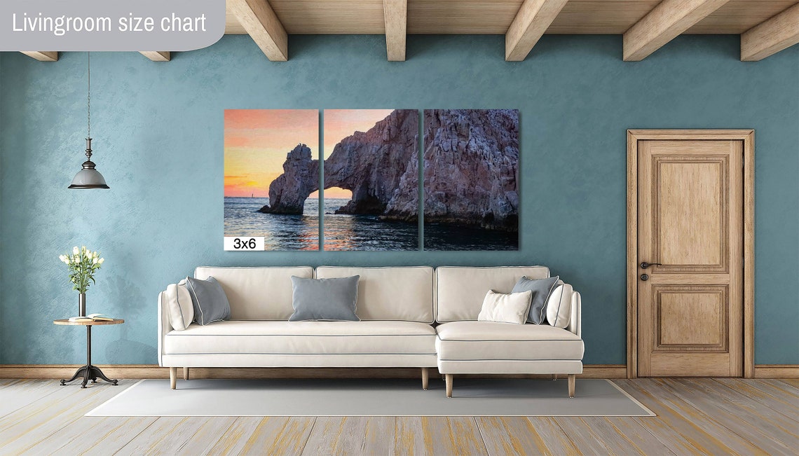 El Arco Rock Arch Glowing At Sunset Cabo San Lucas Seascape Poster - Image 3
