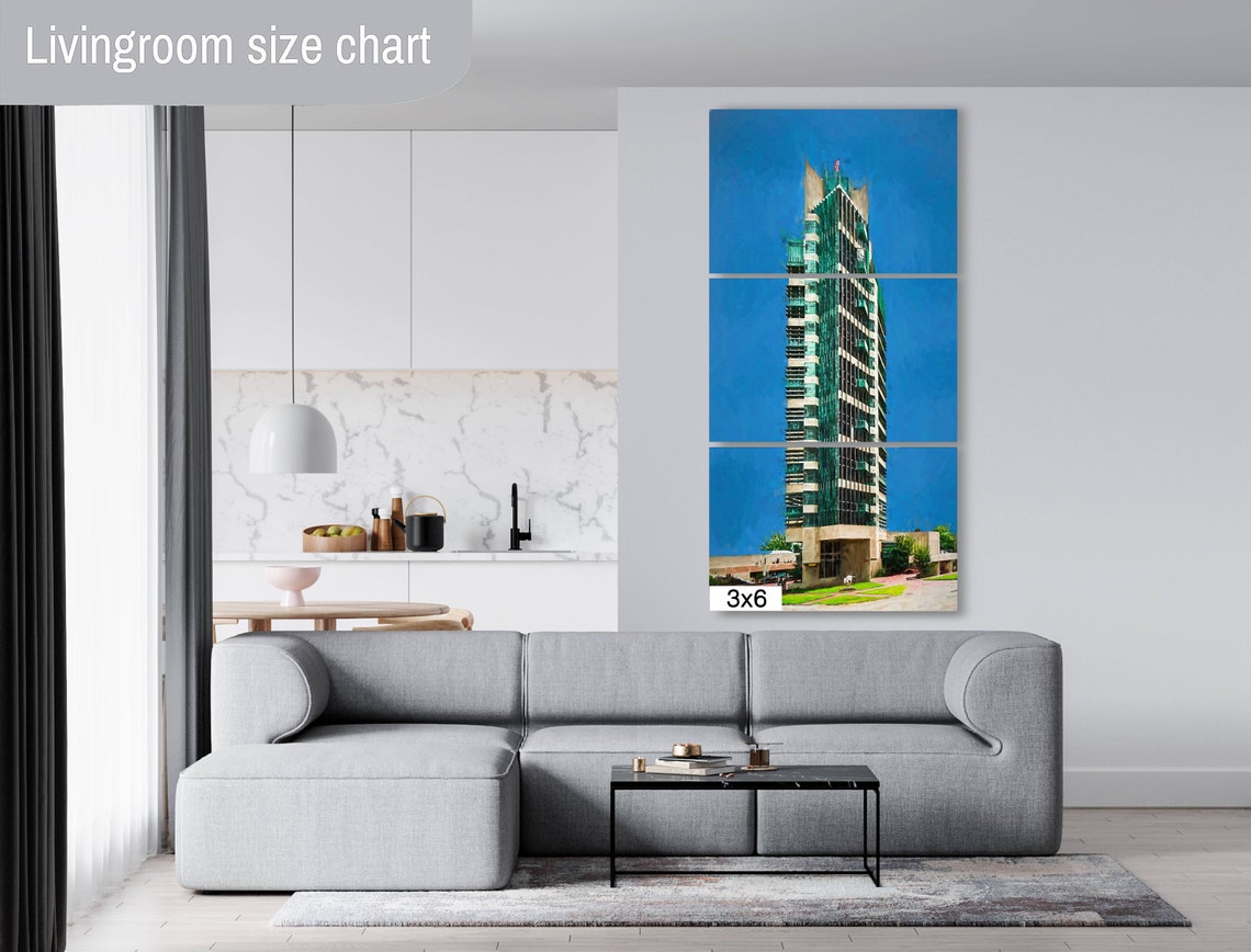 Price Tower by Frank Lloyd Wright Copper Facade Blue Sky Poster - Image 2