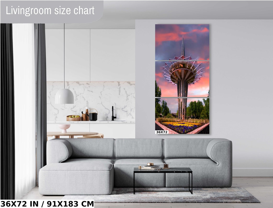 Oral Roberts Prayer Tower Tulsa Pink Sunset Sky Glow View Poster - Image 2