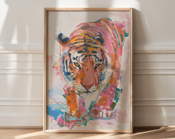Tiger Posters Fauvism Home Decor Fauvism Art Maximalist Wall Art Trendy Decor Colorful Decor Matisse Print Gallery Wall Decor