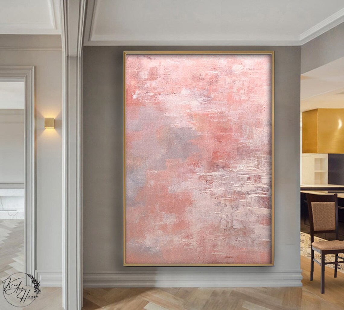 Abstract Light Brown Wall Art Print for Office - Image 3