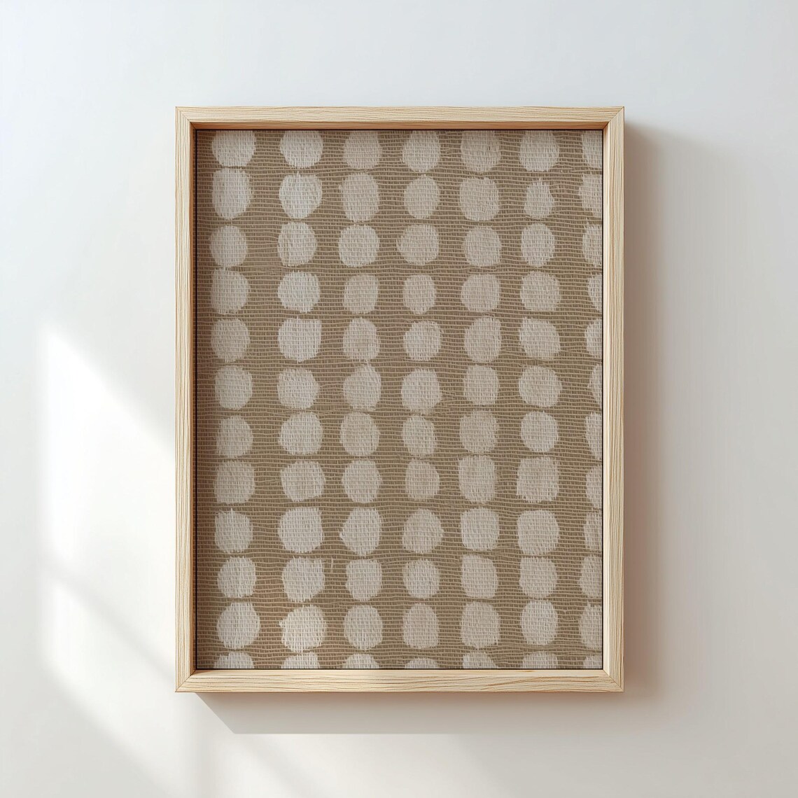 Neutral Minimalistic Geometric Art Print