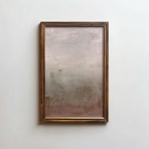 Abstract Contemporary Oil Painting Moody Colors Modern Wall Art Digital Download