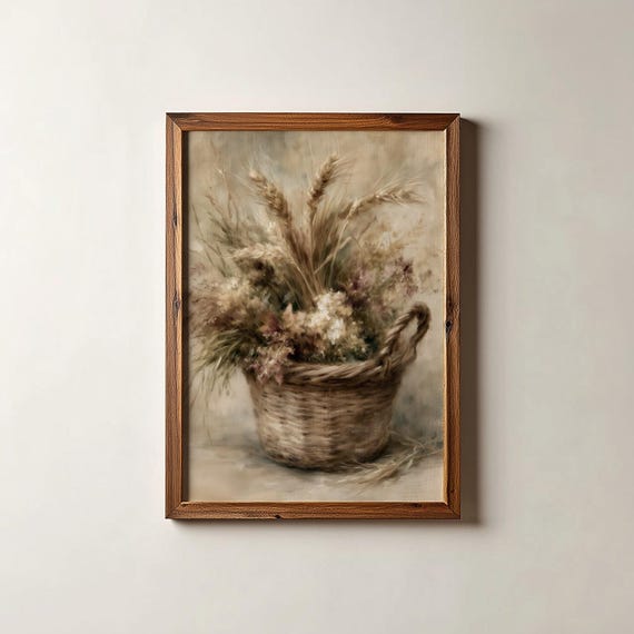 Moody Still Life Print Fall Art Cottagecore Autumn Wall Digital Download