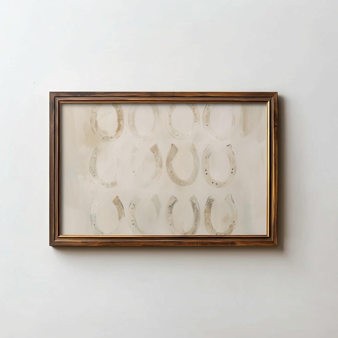Western Horseshoes Poster, Modern Country Style