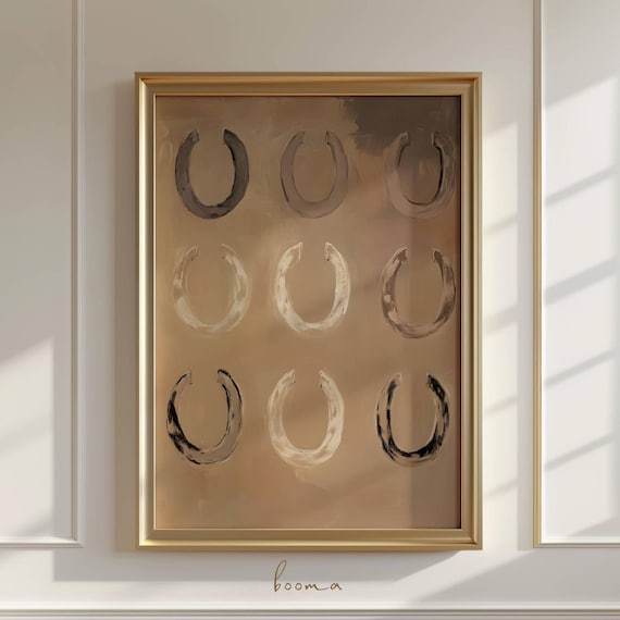 Horseshoes Lucky You Bedroom Poster Print
