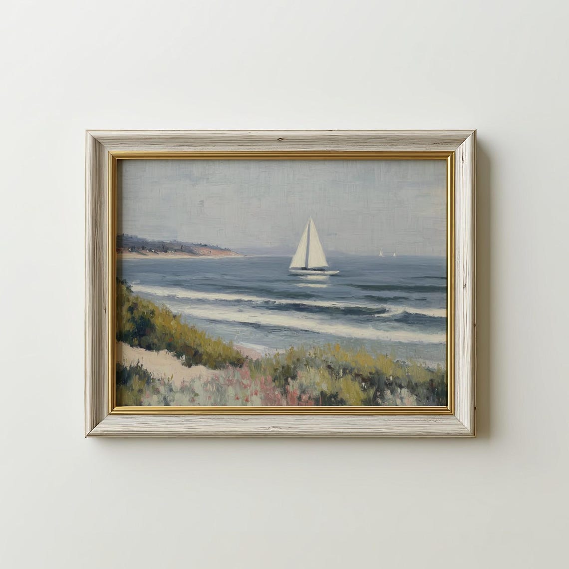Sailboat Art Print Coastal Nautical Decor Digital Download