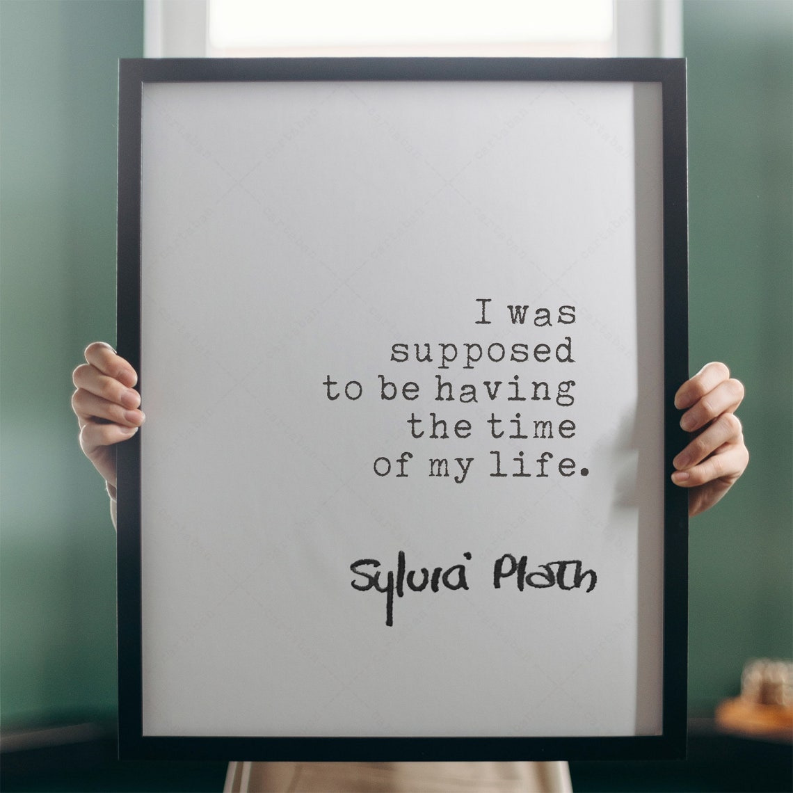 Sylvia Plath I Was Supposed To Be Having The Time Quote Print - Image 3