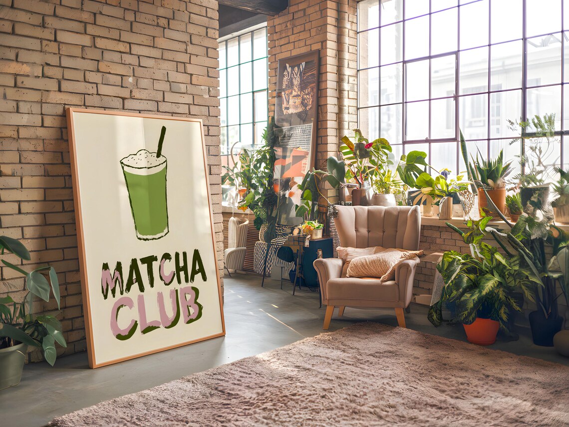 Matcha Club Kitchen Art, For Coffee Lovers - Image 6