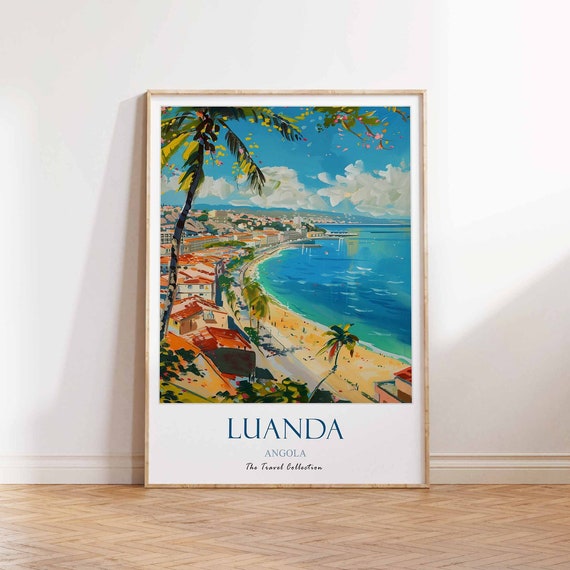 Luanda Poster Angola Beach Travel History African Print Art
