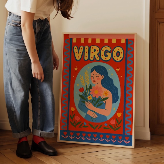 Virgo Constellation Art Print Zodiac Star Sign