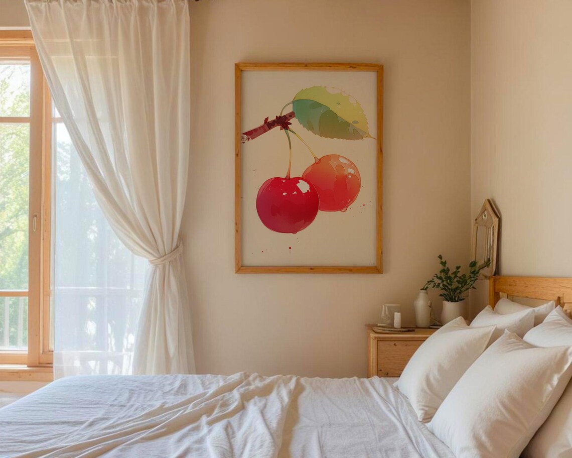 Cherry Wall Art Poster Kitchen And Room Decor For Home Styling Creative Gifts - Image 4