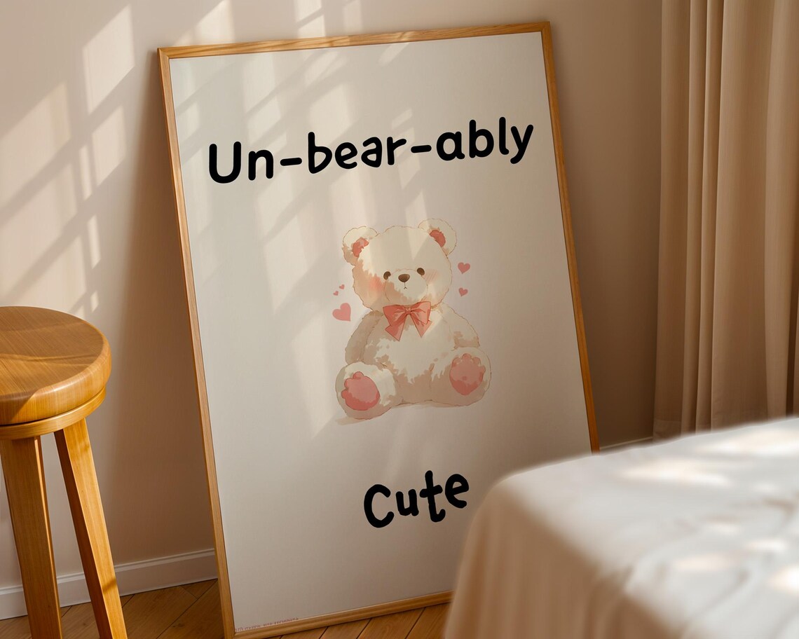 Un-Bear-Ably Cute Bear Home Office Decor
