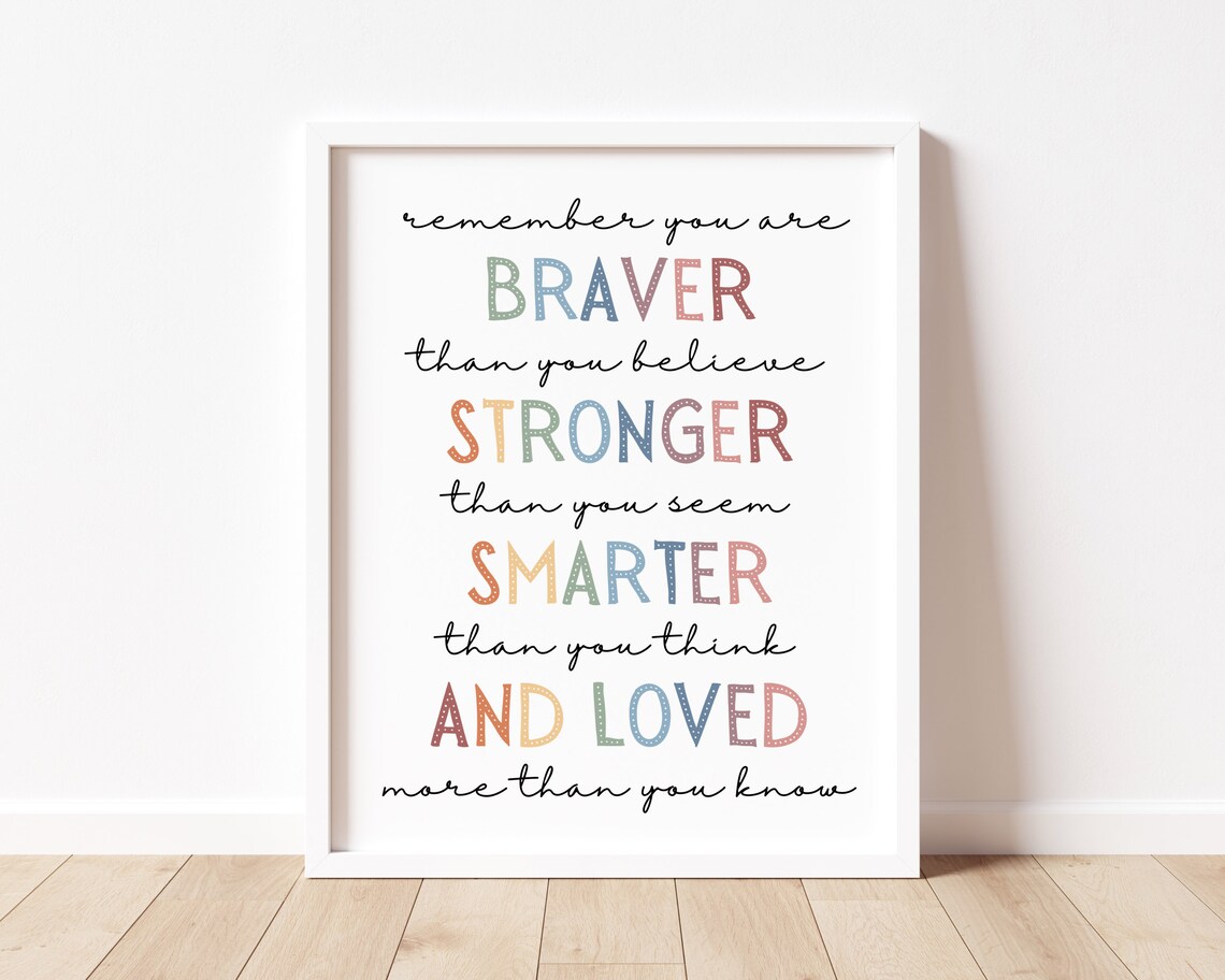 Winnie The Pooh Boho Classroom Quote Poster - Image 2
