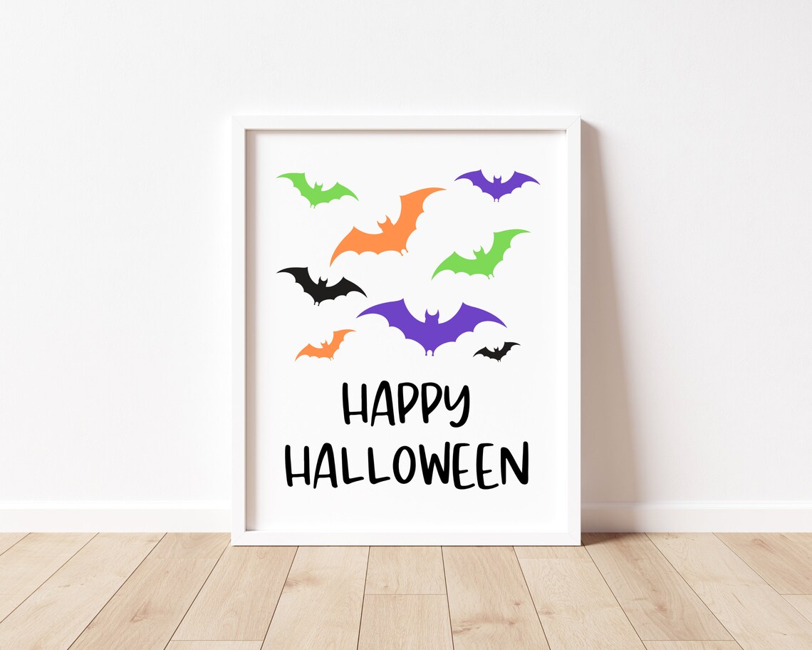 Happy Halloween Cute Halloween Art Print - Image 2