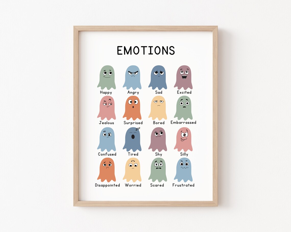 Cute Ghost Halloween Classroom Decor Art Print