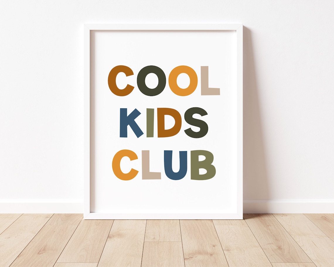 Cool Kids Club Boho Classroom Decor Wall Art Print - Image 3