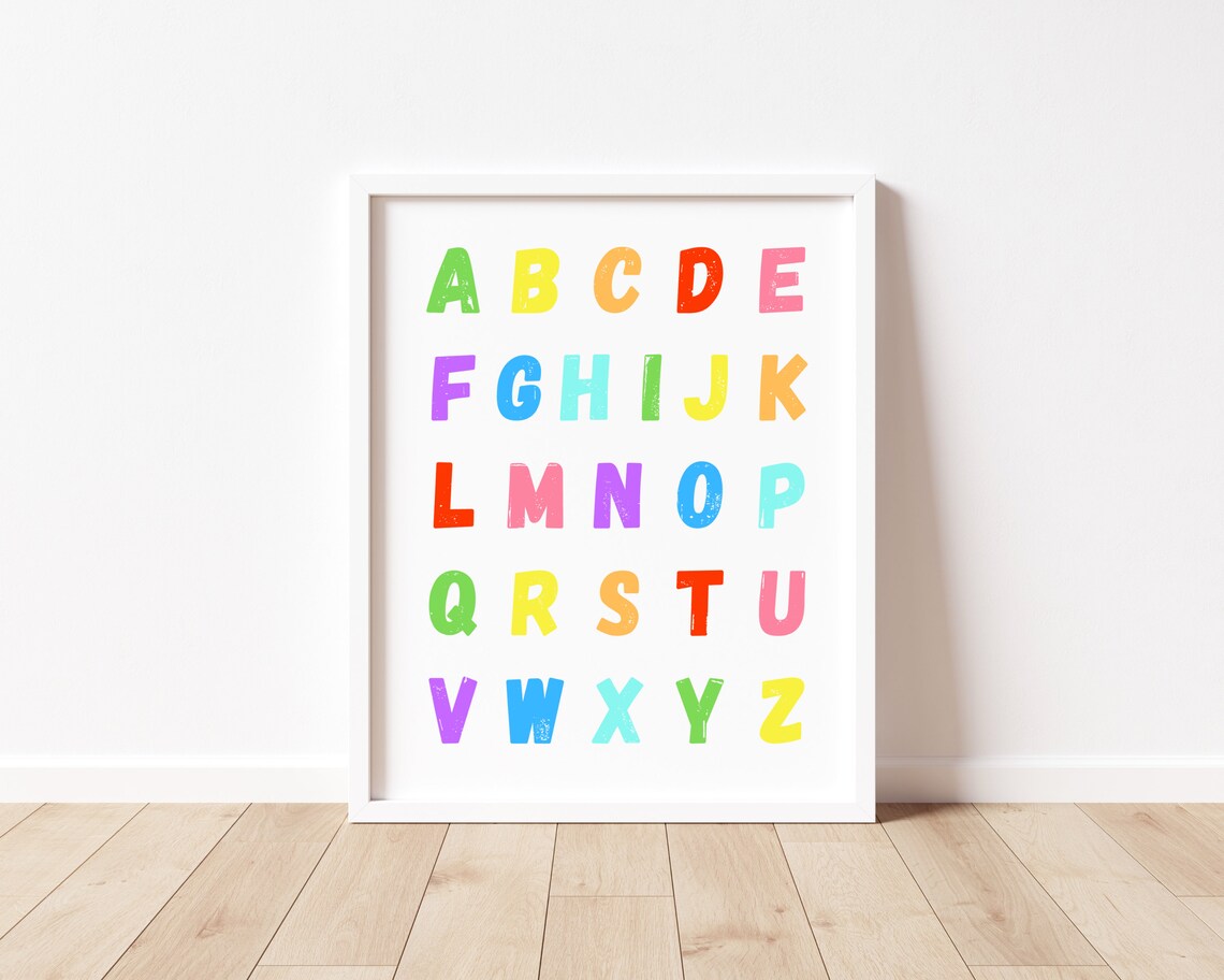 ABC Poster, Alphabet Art for Playroom or Classroom - Image 2