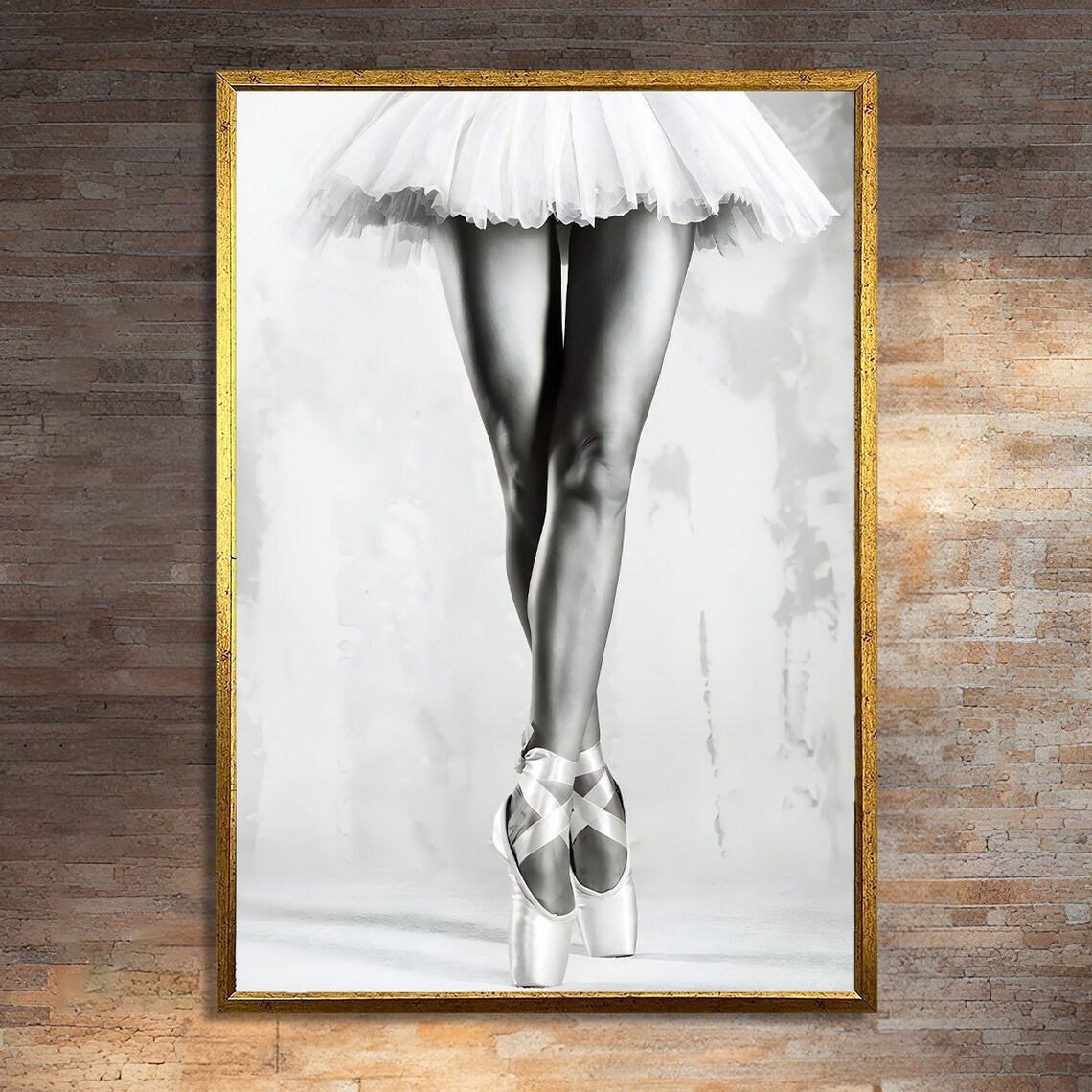 Elegant Ballerina Wall Decor, Dance Enthusiast Art Print