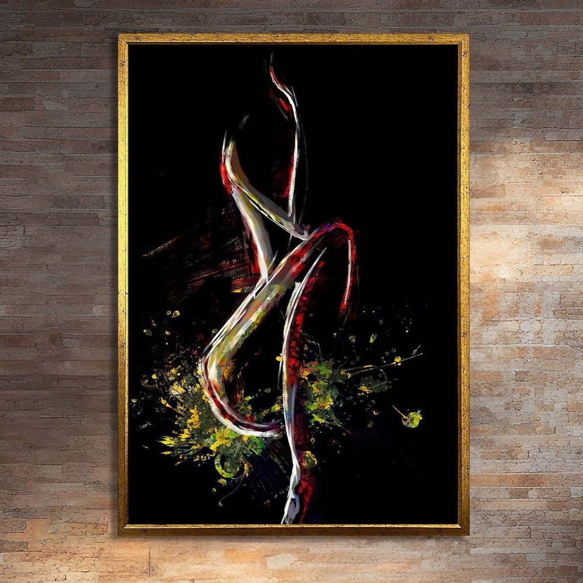 Bold Erotic Painting, Sensual Modern Decor