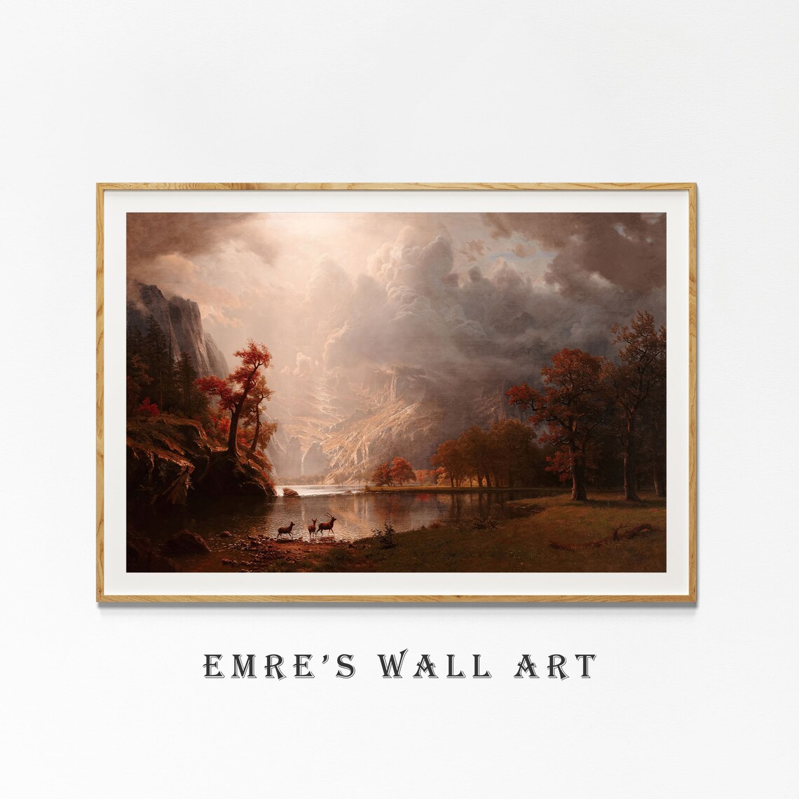 Autumn Landscape Vintage Rustic Fall Wall Art Print - Image 4
