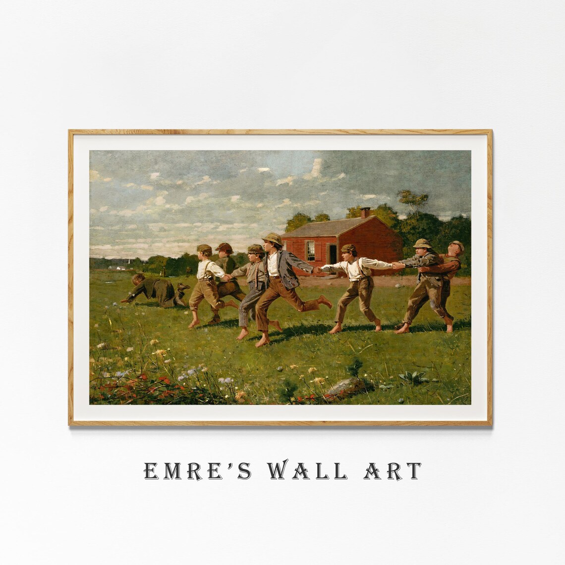Vintage Country Landscape Art Print, Cottagecore Decor - Image 4