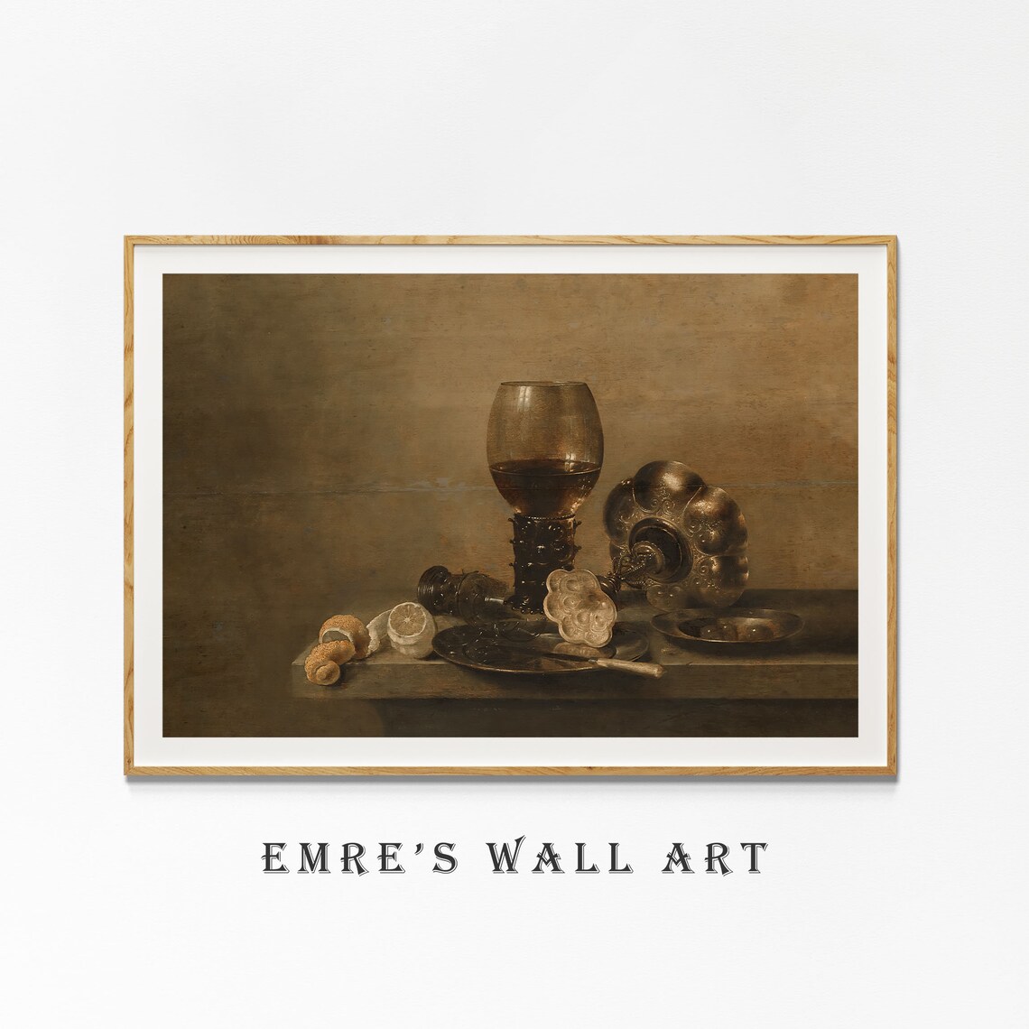 Vintage Still Life Painting, Antique Oil Art Print - Image 4