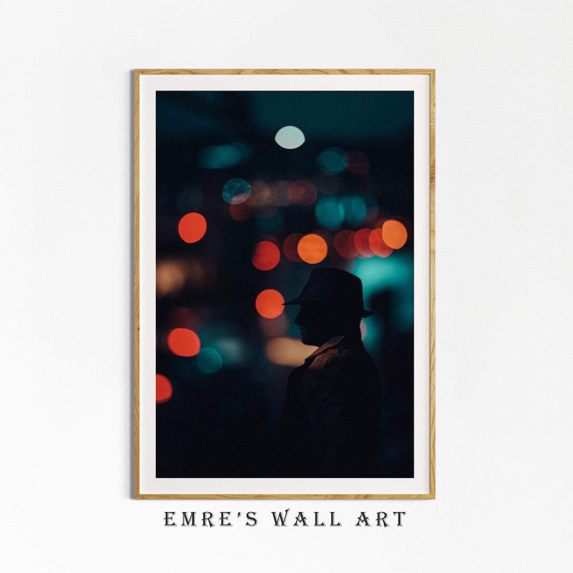 City Night Street Photo Art Print, Dark Academia - Image 4