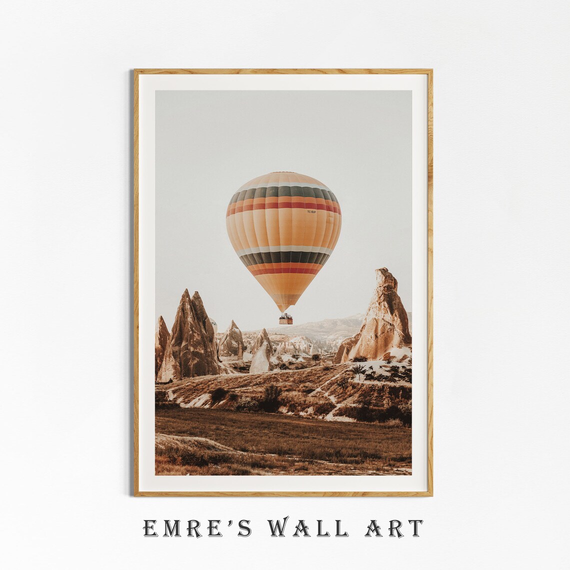 Cappadocia Balloon Landscape Poster, Aesthetic Artwork - Image 4