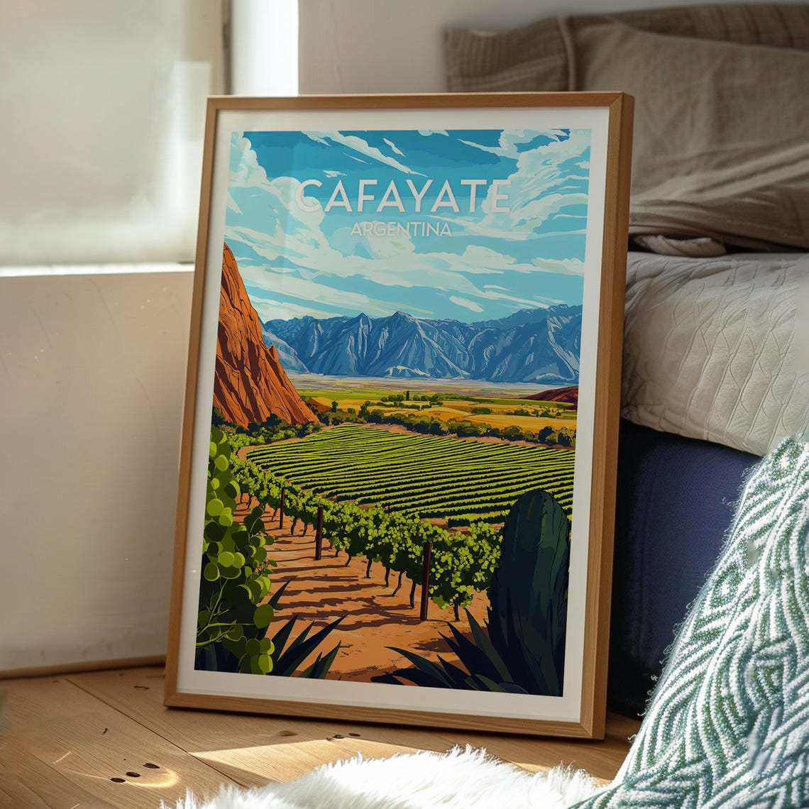 Cafayate Travel Print Argentina Wall Art South America Poster Gift For Traveller - Image 3