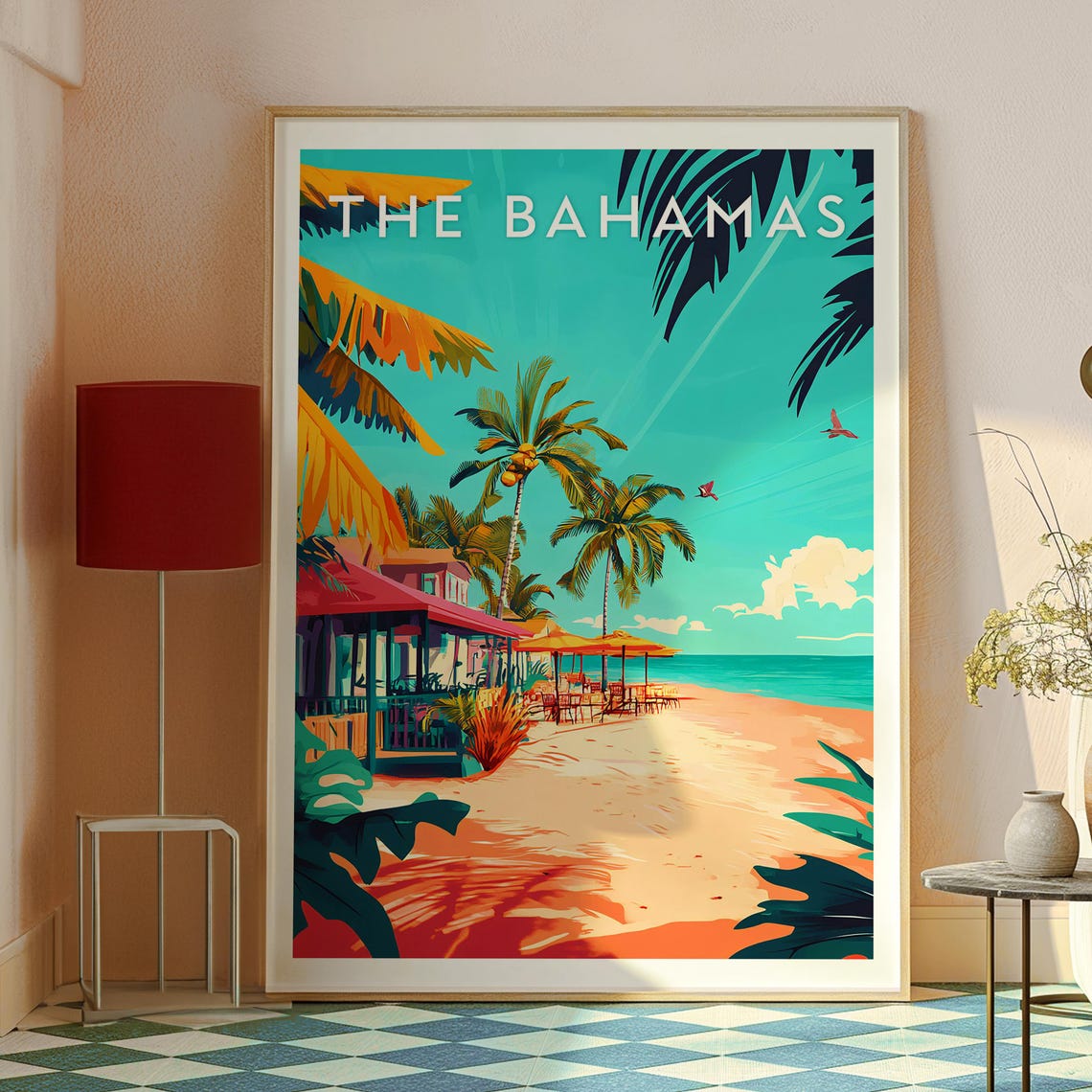 The Bahamas Poster Wall Art Caribbean Beach Print - Image 2