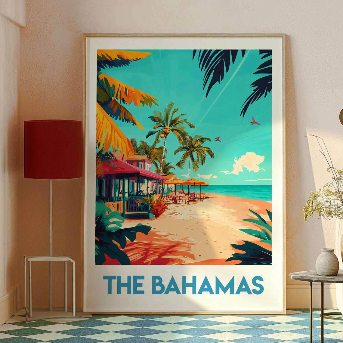 The Bahamas Poster Wall Art Caribbean Beach Print - Image 2
