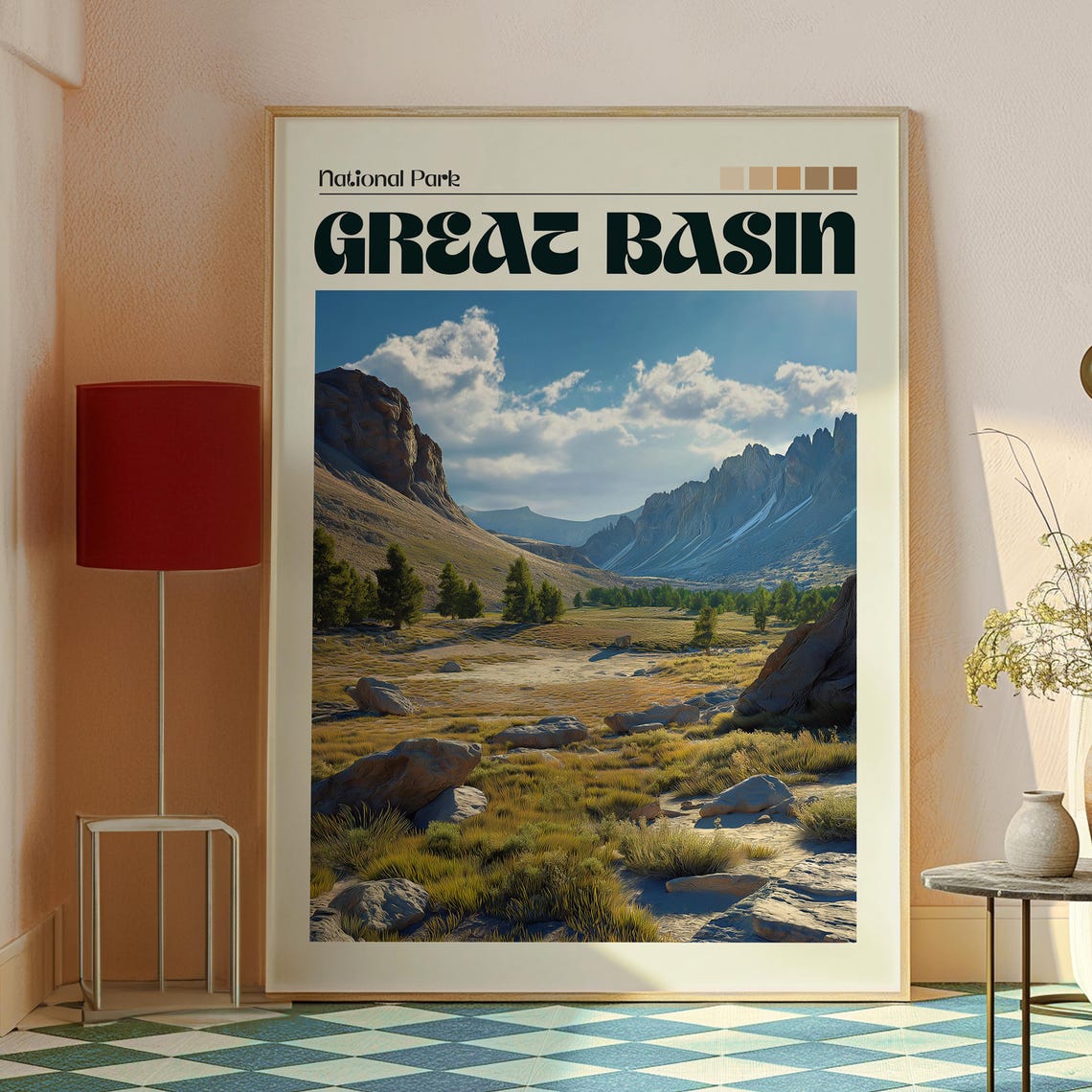 Great Basin National Park Nevada Rocky Mountain Valley Poster - Image 2