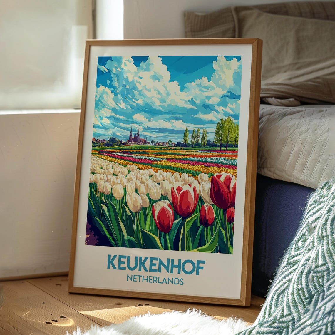 Keukenhof Travel Poster, The Netherlands Gardens - Image 3