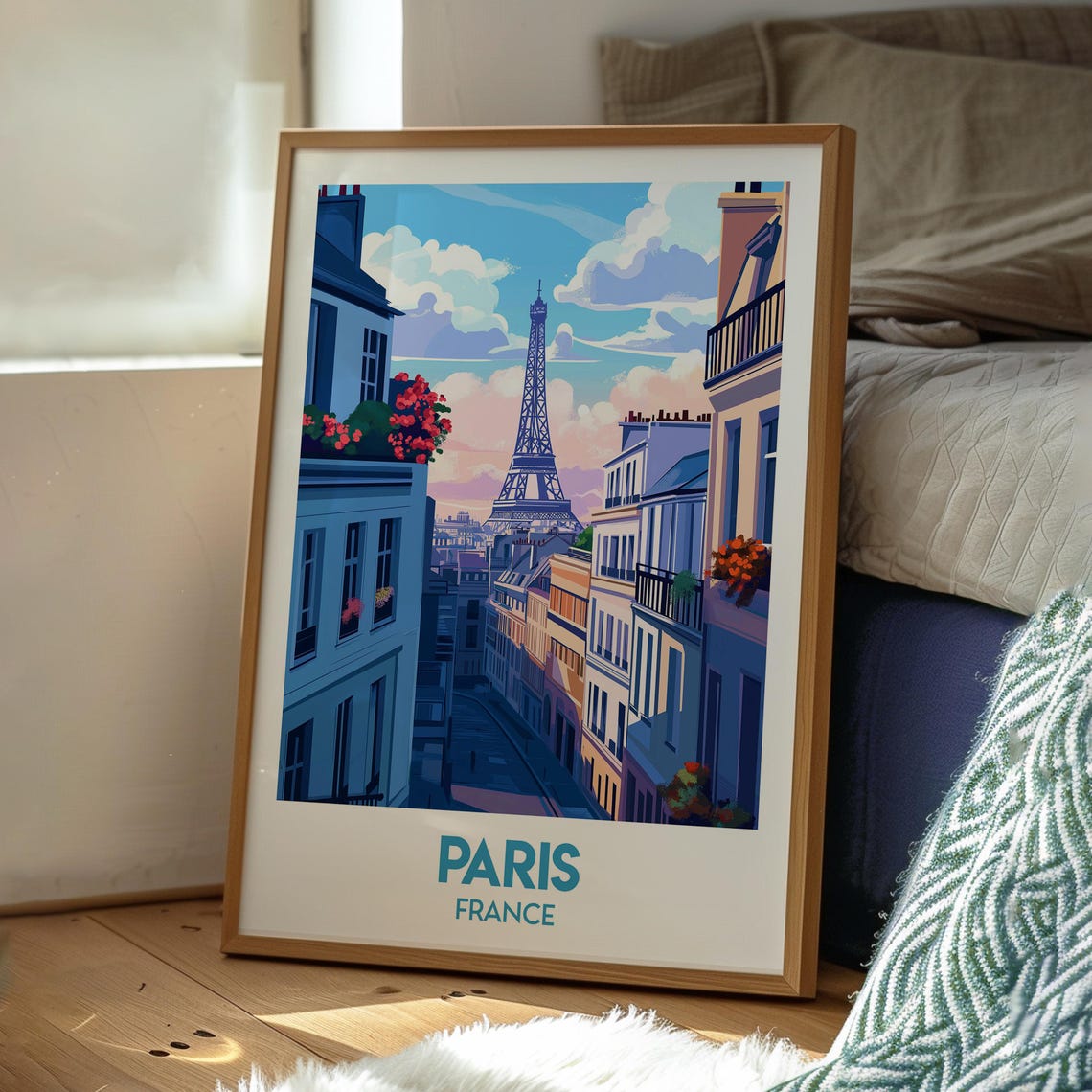 Paris Eiffel Tower Travel Gift Wall Art Print - Image 3