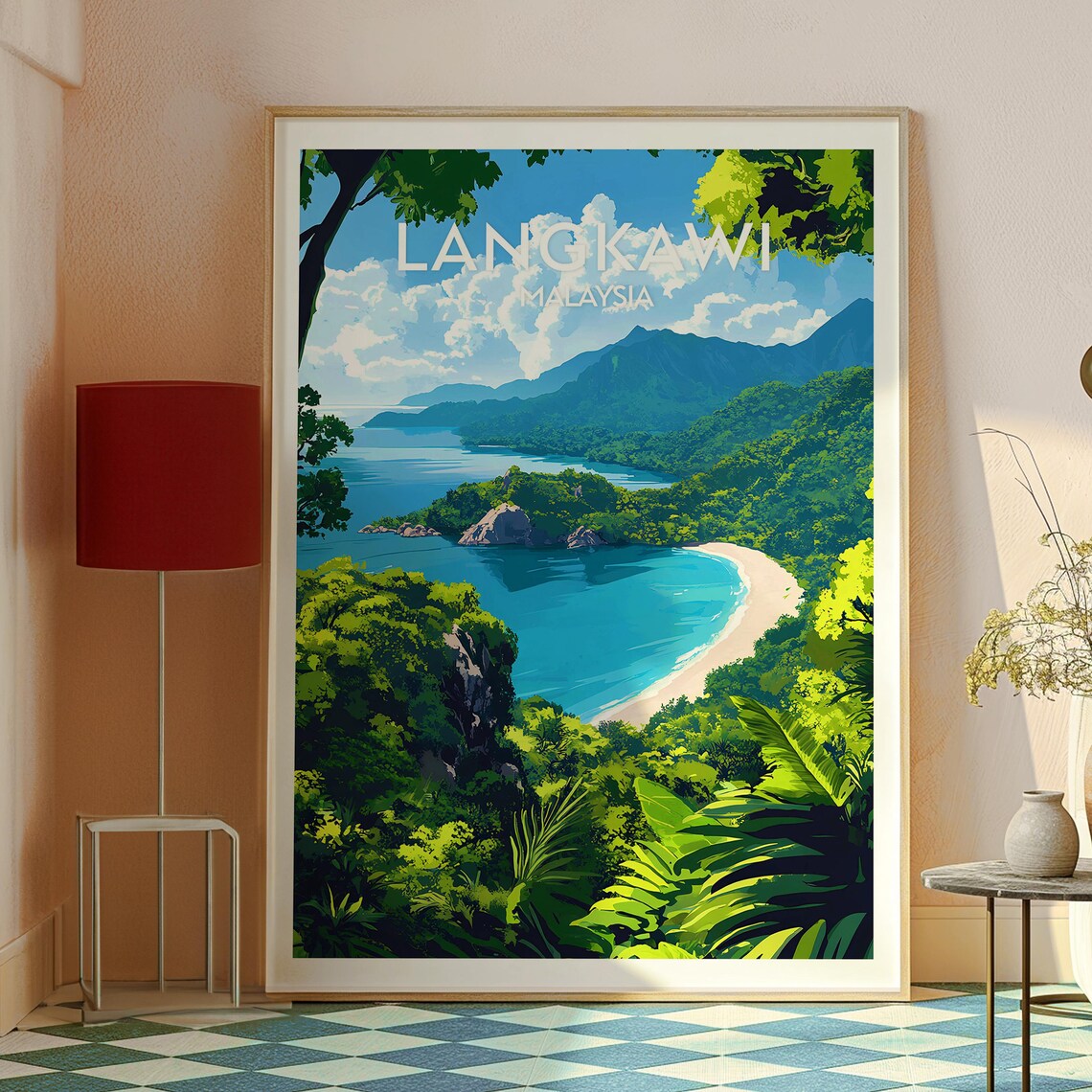 Langkawi Travel Poster, Malaysia Island Wall Art - Image 2