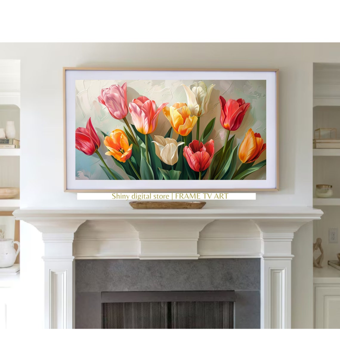 Spring Floral Tulip Easter Art - Image 3