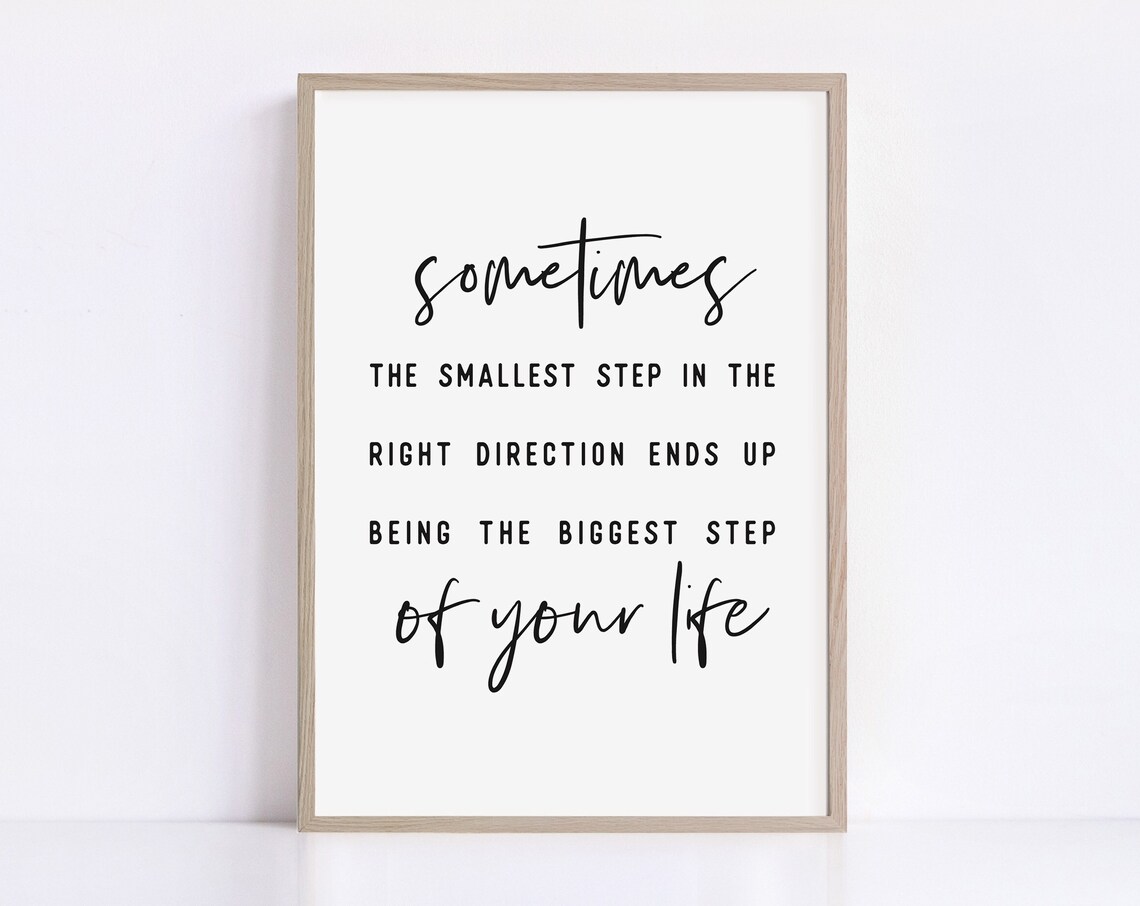 Life Quote Motivational Quote Typography Art Print
