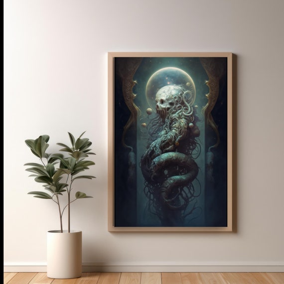 Vintagepunk Skull Posters Prints Wall Art Modern Home Room Bar Decor Painting Unframed