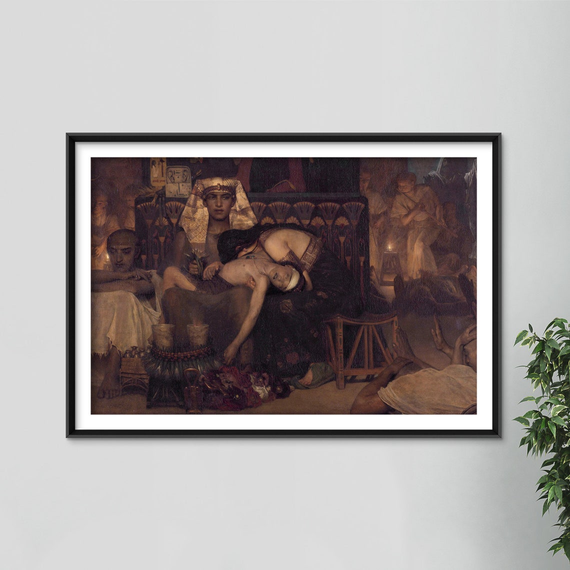 Lawrence Alma Tadema Death of the Pharaoh's Firstborn Son Art Print