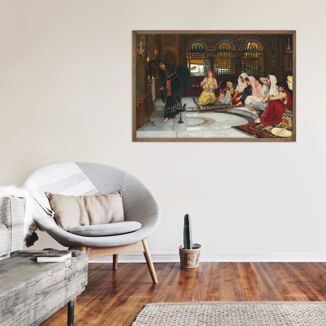 John William Waterhouse Consulting The Oracle 1884 Classic Poster - Image 2