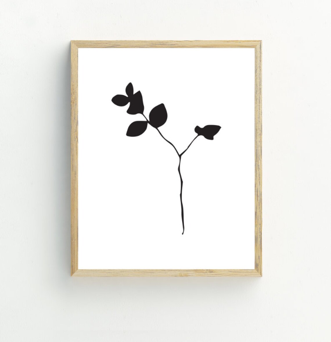 Minimalist Botanical Print, Black And White Art Print - Image 2