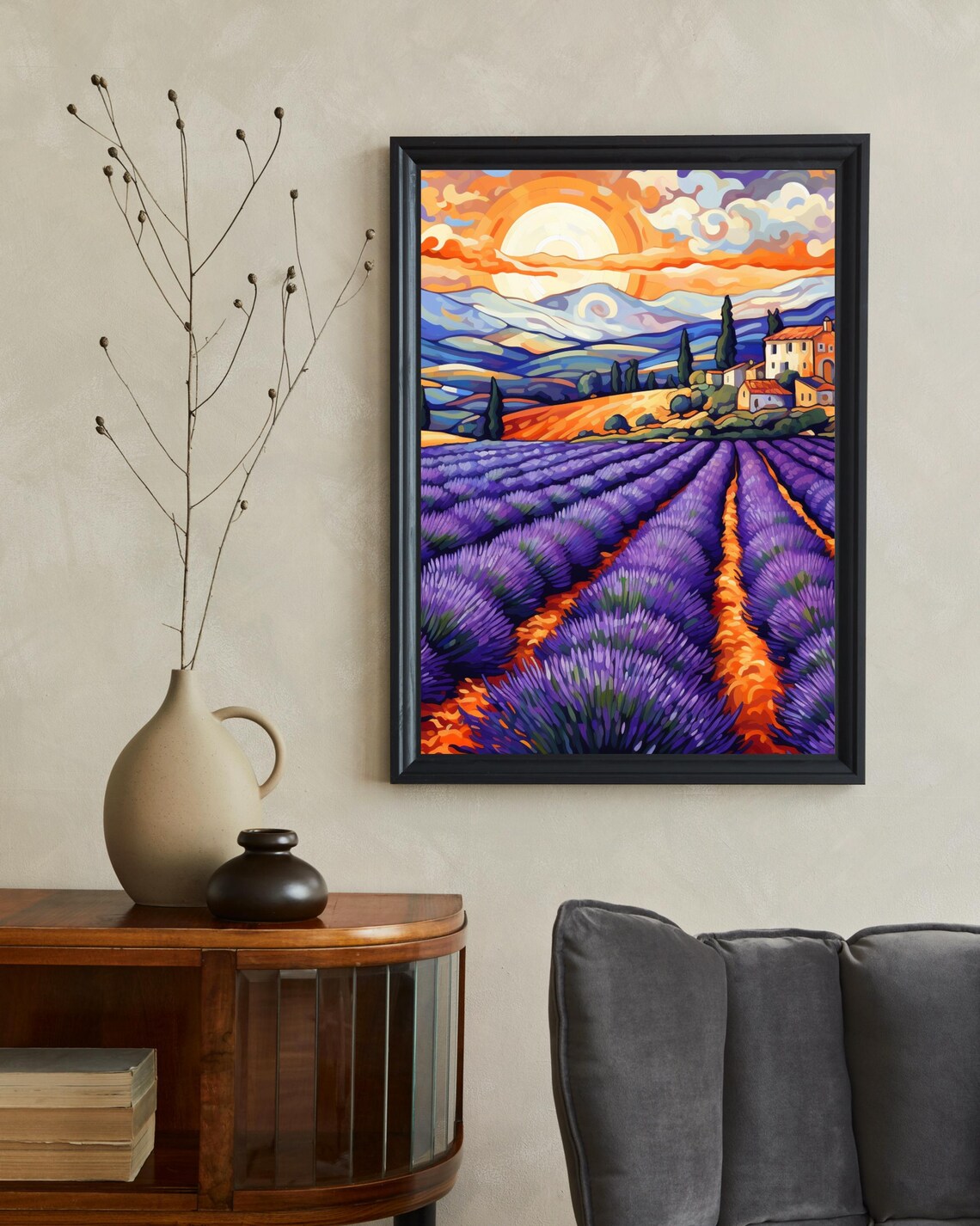 Provence Lavender Field - Vintage Travel Poster - Image 2