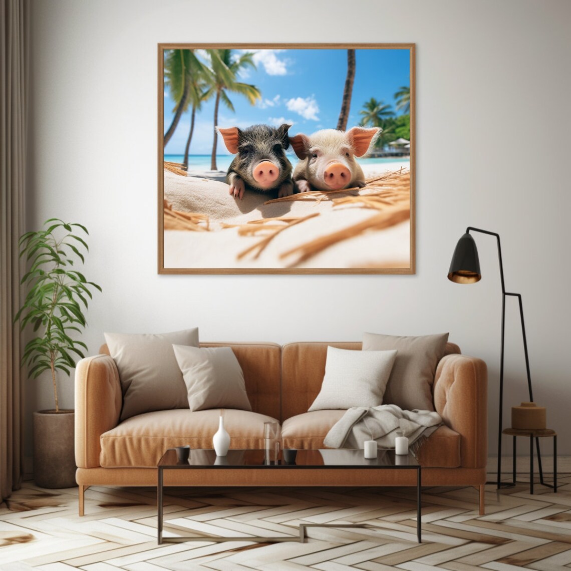 Bahamas Travel Poster, Pig Beach Exuma - Image 2