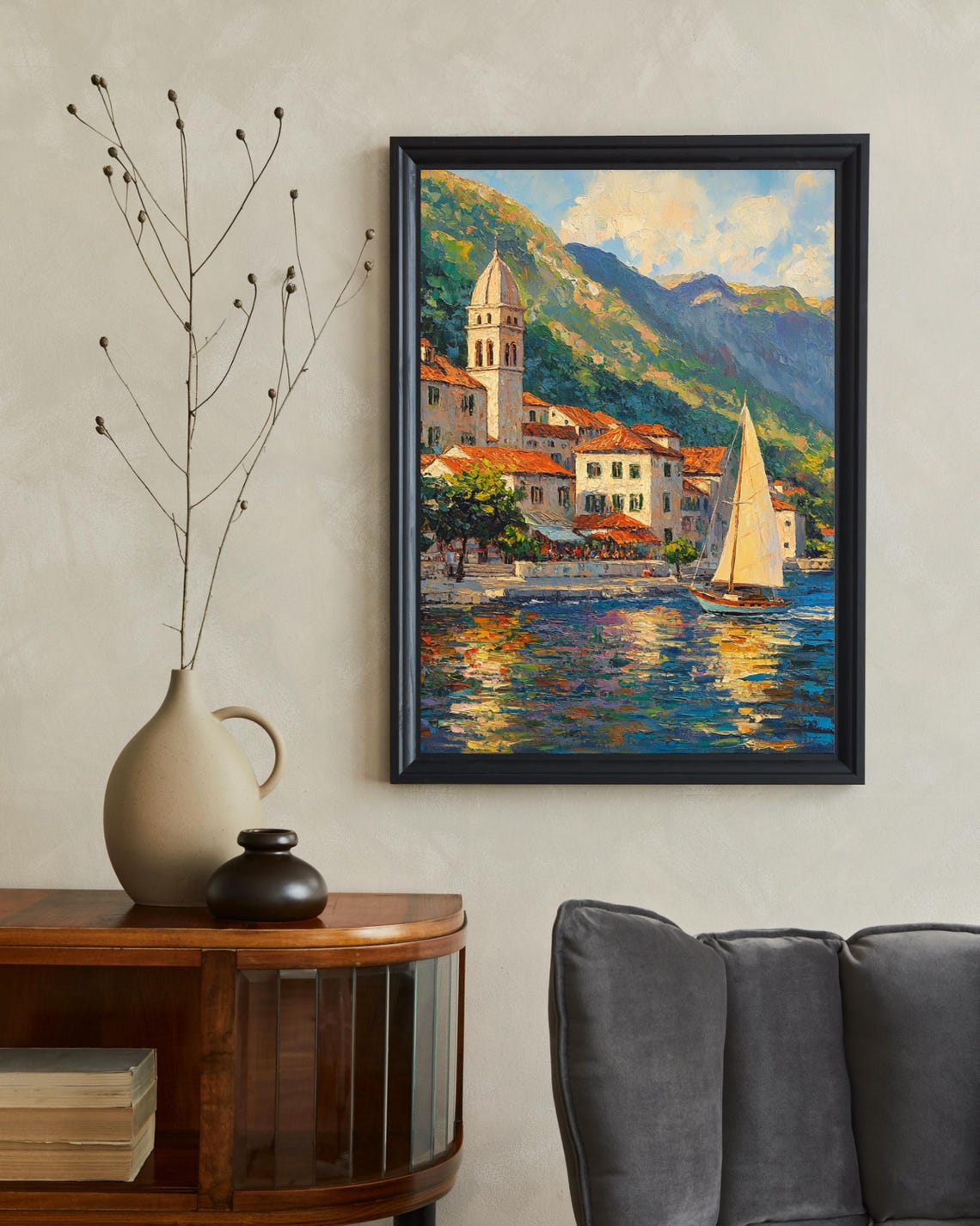 Kotor Montenegro Travel Poster, Bay of Kotor - Image 2